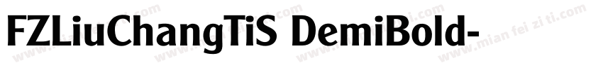 FZLiuChangTiS DemiBold字体转换